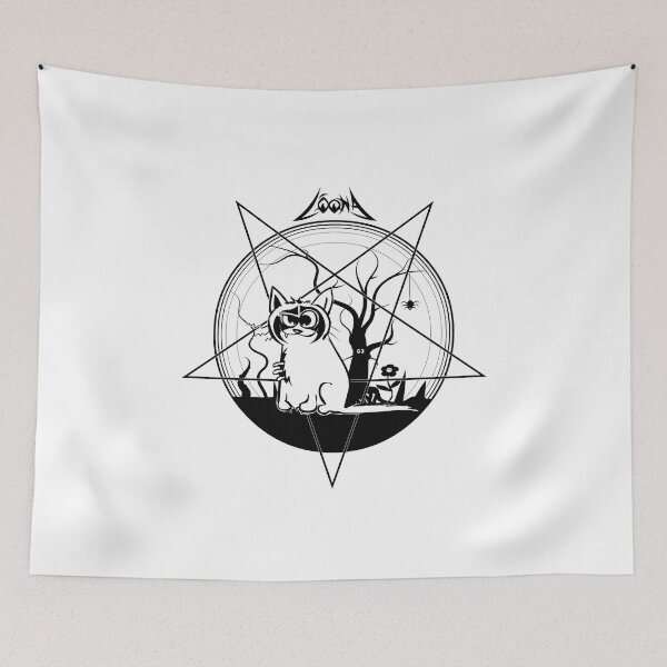 Item preview, Loona Black Metal Cat black-white designed and sold by Michał Styba.