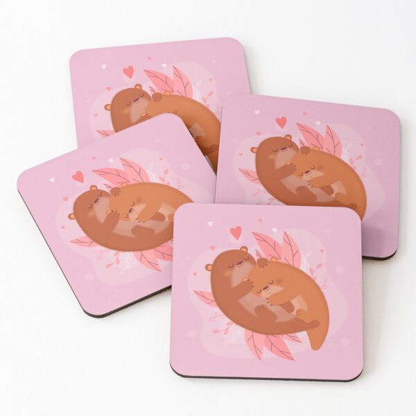 Item preview, Valentine's day animal couple otters designed and sold by SceneryStudio.