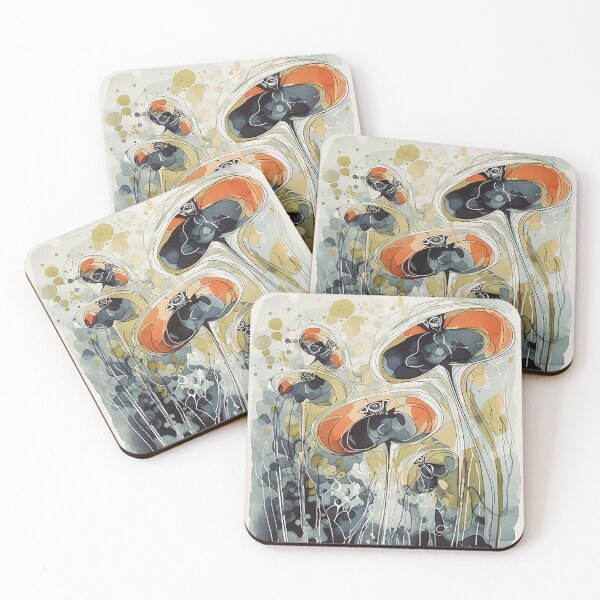 Item preview, Floral Harmony: A Minimalist Abstract Art Design in Pastel Colors designed and sold by kusamono-art.