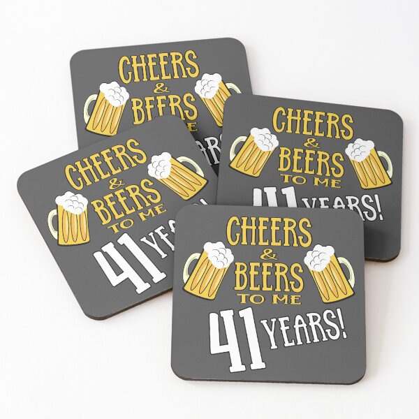 Item preview, Cheers and Beers to me 41 years designed and sold by giftfromheart.