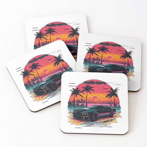 Item preview, Car with sunrise background designed and sold by stickerbuddy01.