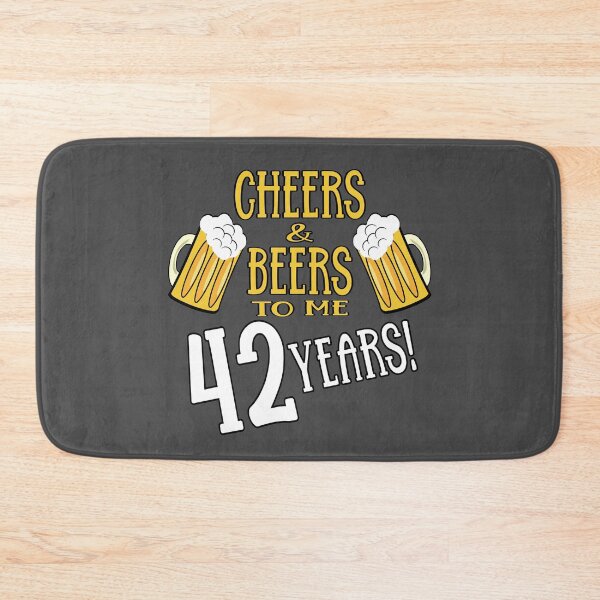 Item preview, Cheers and Beers to me 42 years designed and sold by giftfromheart.
