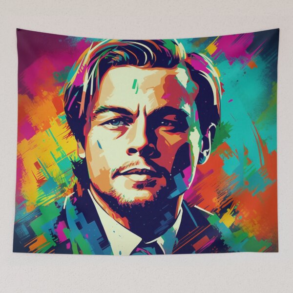 Item preview, Leonardo Dicaprio Pop Art Celebrity Portrait designed and sold by artbybodhi.