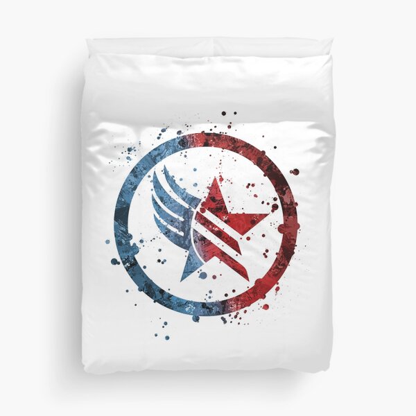 Mass Effect Renegade/Paragon Combo Splatter (Lite) Duvet Cover