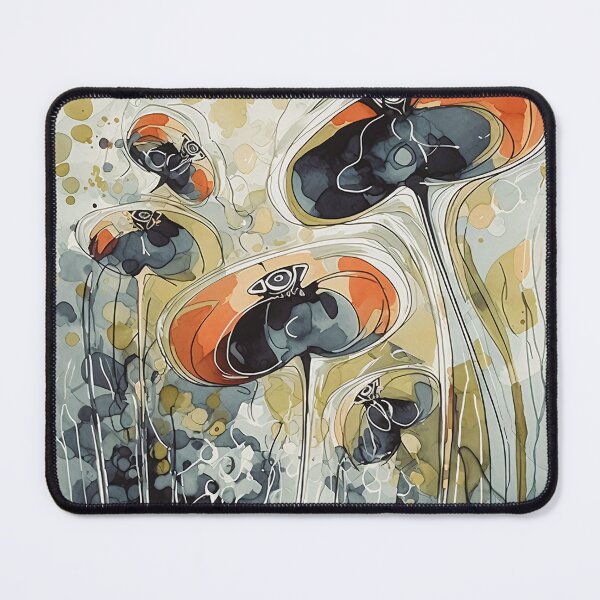 Item preview, Floral Harmony: A Minimalist Abstract Art Design in Pastel Colors designed and sold by kusamono-art.