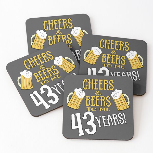 Item preview,  Cheers and Beers to me 43 years designed and sold by giftfromheart.