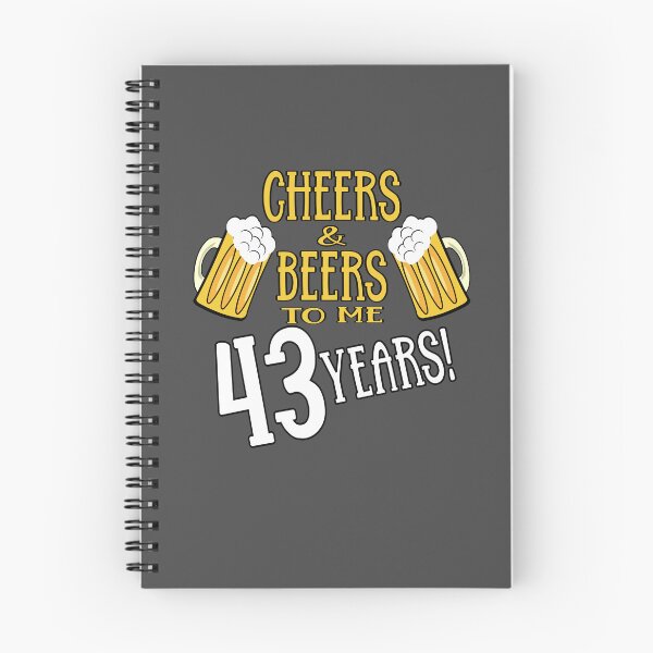 Item preview,  Cheers and Beers to me 43 years designed and sold by giftfromheart.