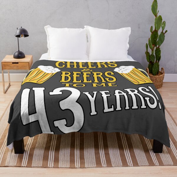 Item preview, Cheers and Beers to me 43 years designed and sold by giftfromheart.