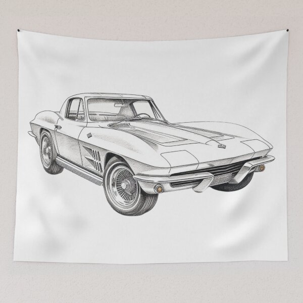 Item preview, A Vintage 1963-1967 Corvette  designed and sold by Sketch-Shack.