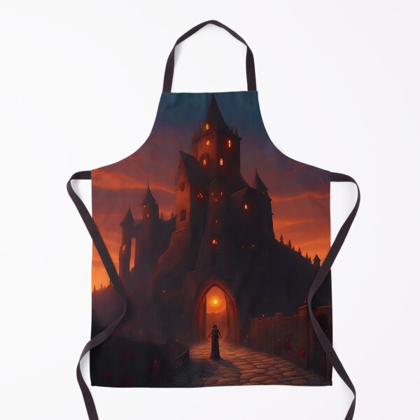 Item preview, Dark Mysterious Stone Tower at Sunset Fantasy designed and sold by allhistory.