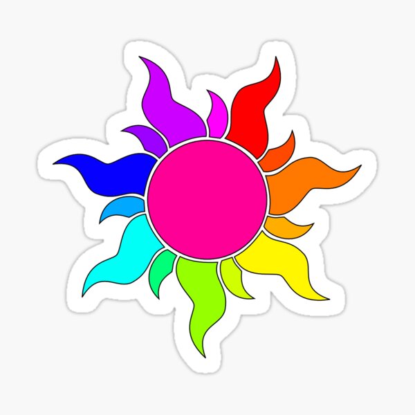 Item preview, Regenbogenverwirrte Sonne designed and sold by doria-photos.