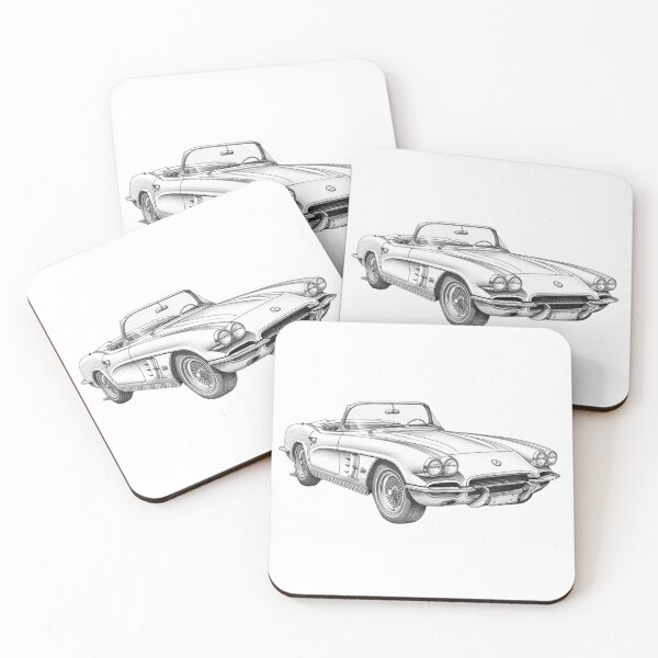 Item preview, A Vintage 1953-1962 Corvette  designed and sold by Sketch-Shack.