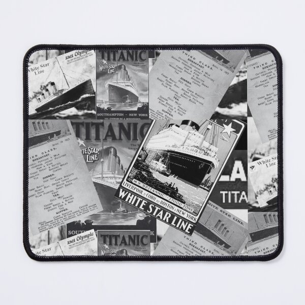 Item preview, TITAINIC COLAGE BLACK AND WHITE designed and sold by amy greaves.