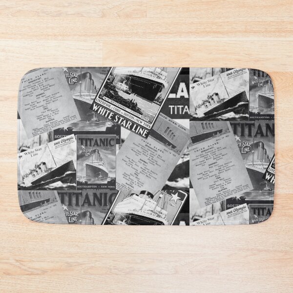 Item preview, TITAINIC COLAGE BLACK AND WHITE designed and sold by amy greaves.