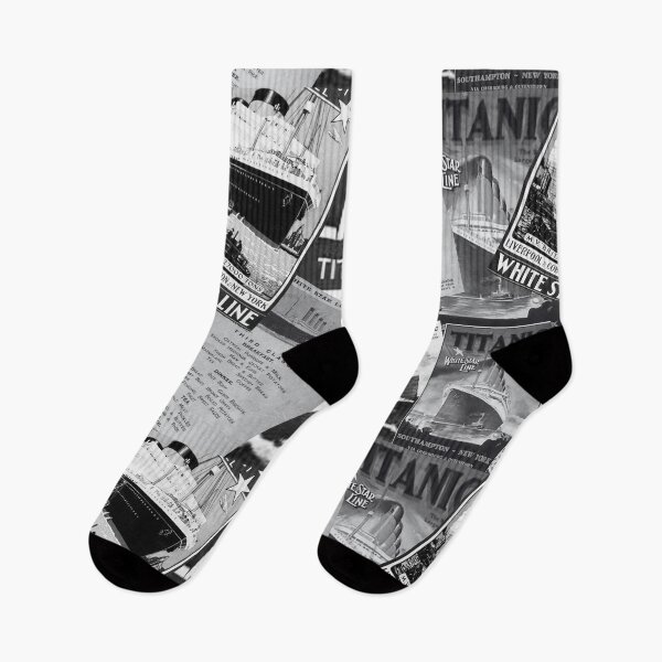 Item preview, TITAINIC COLAGE BLACK AND WHITE designed and sold by amy greaves.
