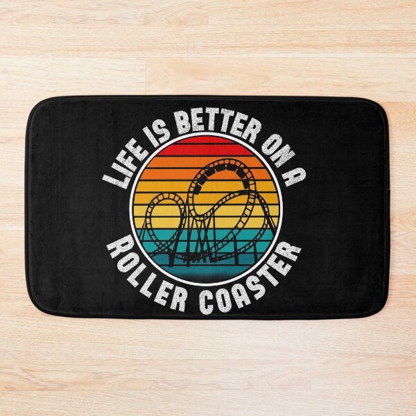 Item preview, Life is better on a rollercoaster, funny summer shirt, vintage sunset, rollercoaster addict designed and sold by AW2 Designs.