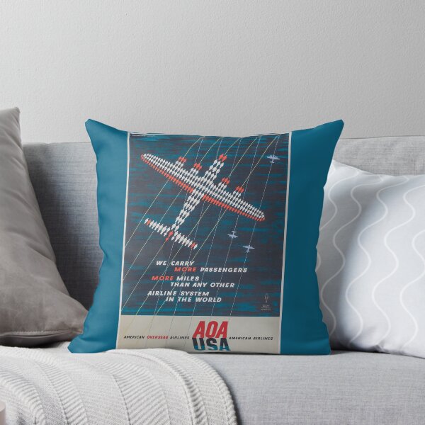 Item preview, American Overseas Airlines: Vintage Aviation Poster Celebrating Transatlantic Travel designed and sold by PosterForever.