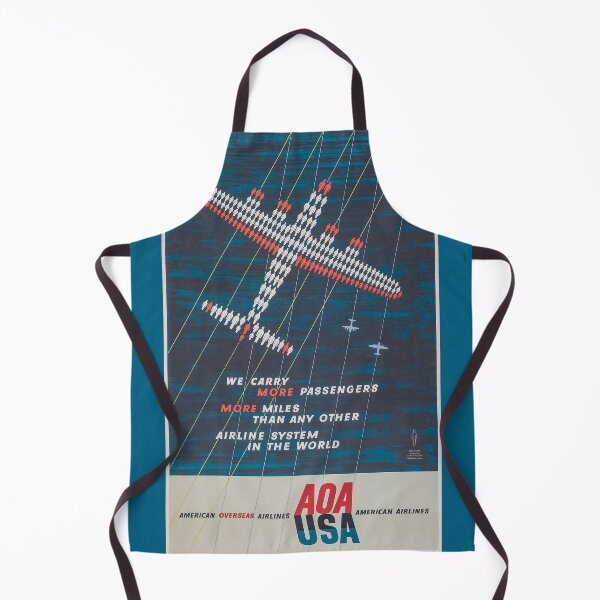 Item preview, American Overseas Airlines: Vintage Aviation Poster Celebrating Transatlantic Travel designed and sold by PosterForever.