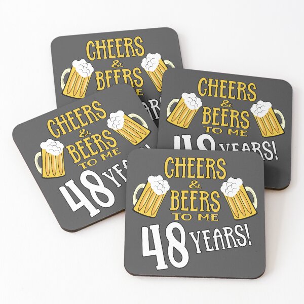 Item preview, Cheers and Beers to me 48 years designed and sold by giftfromheart.