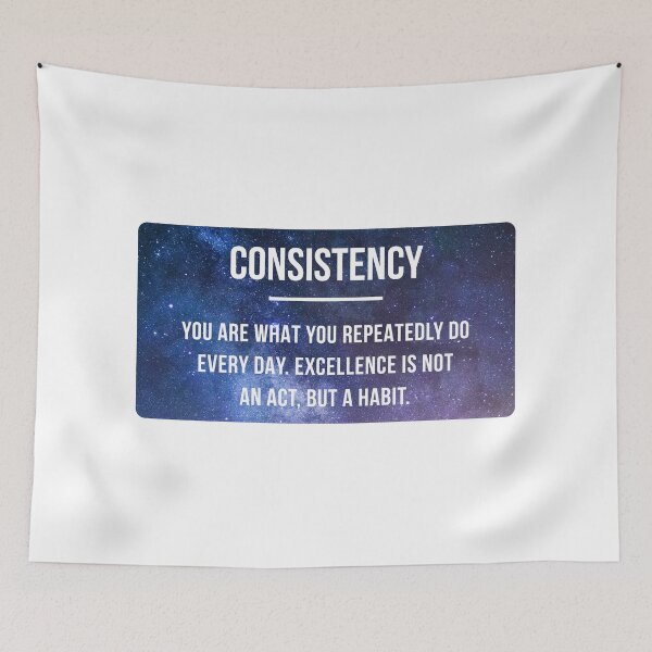 Item preview, Consistency Motivation Reminder | Motivational & Inspirational Typography Statement Quote designed and sold by MotivationSpark.