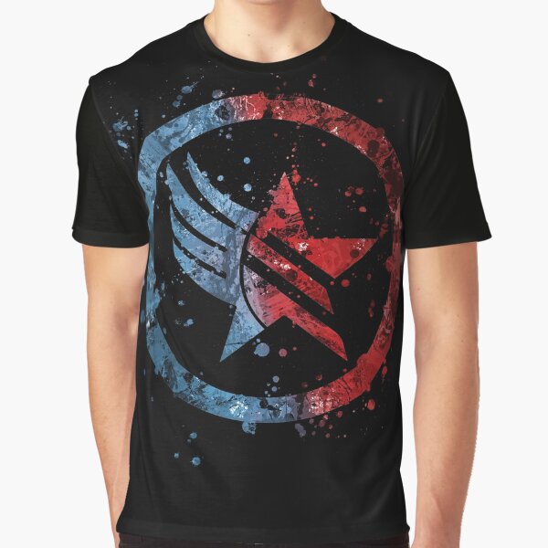 Mass Effect Renegade/Paragon Combo Splatter Graphic T-Shirt