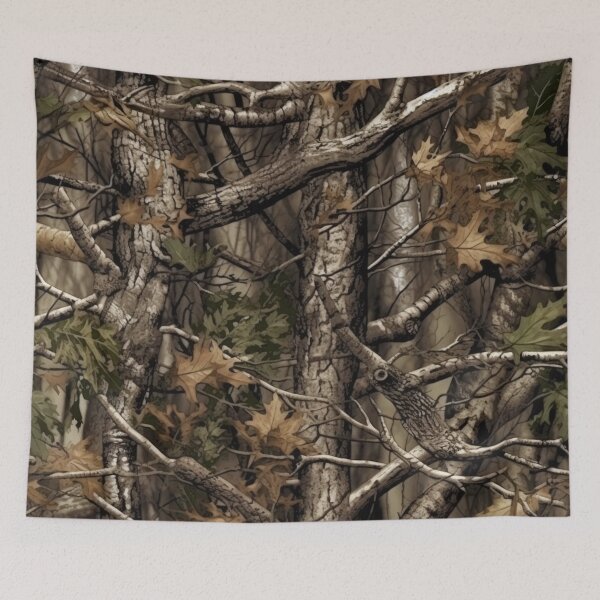 Item preview, camouflage, real tree, realtree, hunter, camo, pattern, woods, outdoors, hunting, fishing, farming designed and sold by The Blue Foo.