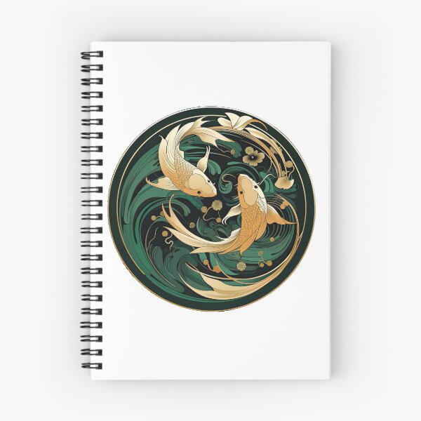 Item preview, "Emerald and Gold Harmony: Koi Fish Yin Yang designed and sold by AussieAck.