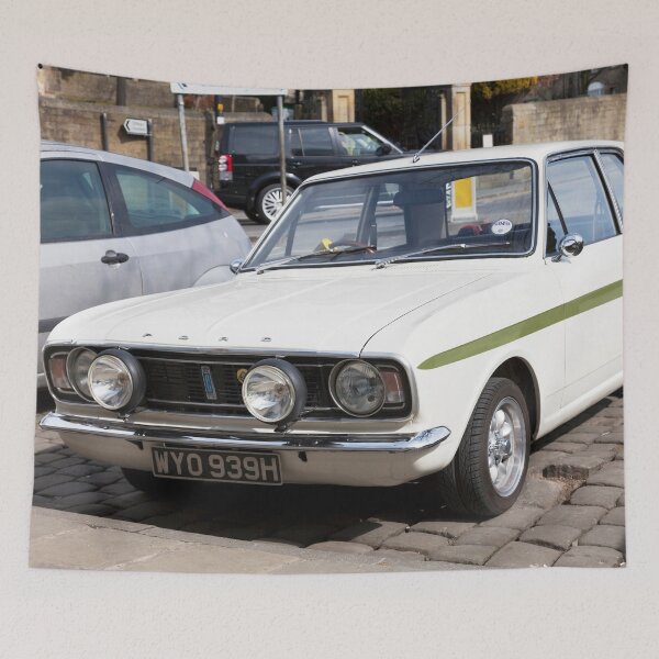 Item preview, 1969 White Ford Cortina designed and sold by Paul Thompson Photography.