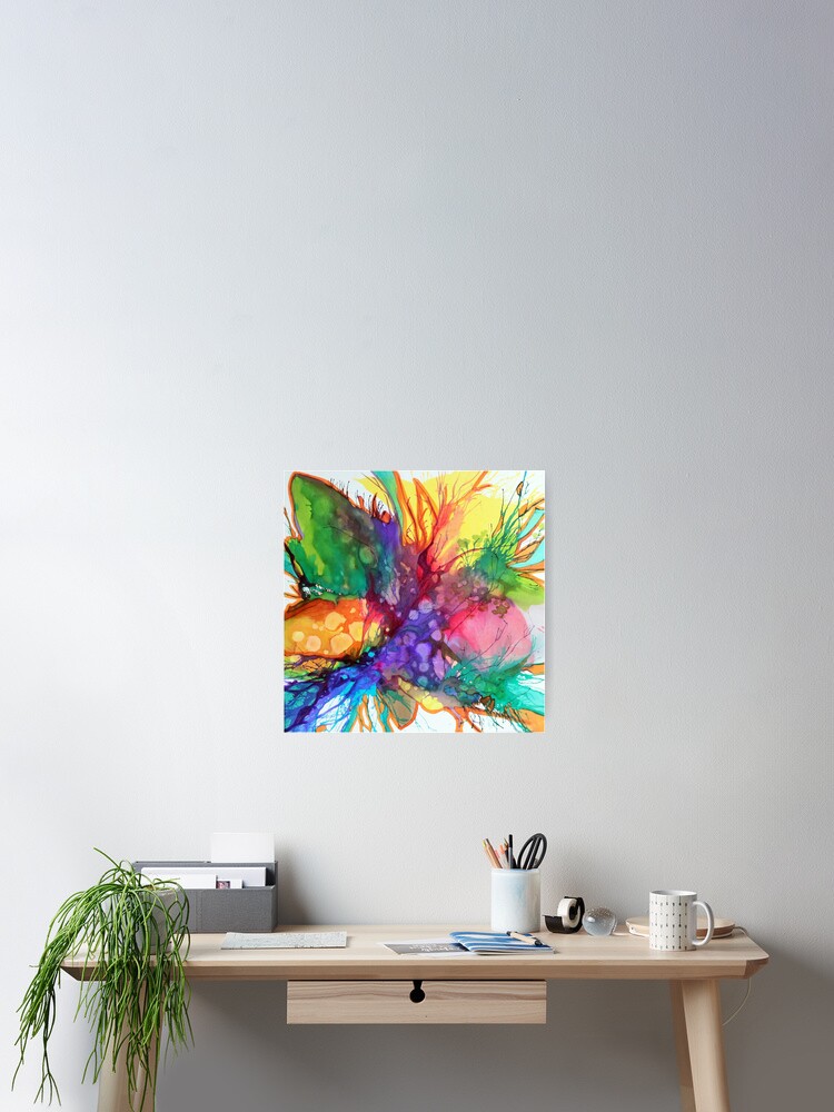 Aperçu 2 sur 3. Poster avec l'œuvre Eclosion 28 créée et vendue par ElioraBousquet.