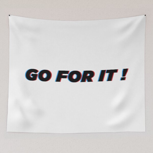 Item preview, Go For It ! | Motivational & Inspirational Typography Statement Quote designed and sold by MotivationSpark.