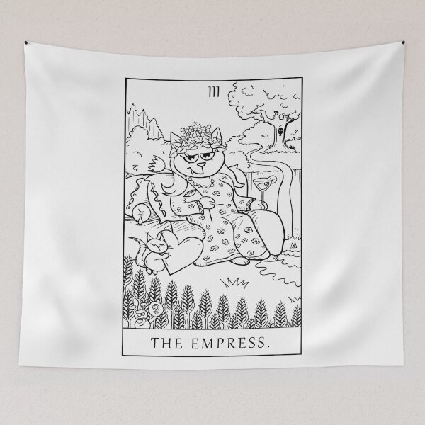 Item preview, Tarot Empress black and white designed and sold by Michał Styba.