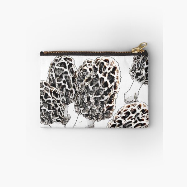 Item preview, Black and White Grey Morel Mushrooms designed and sold by natnat7w.