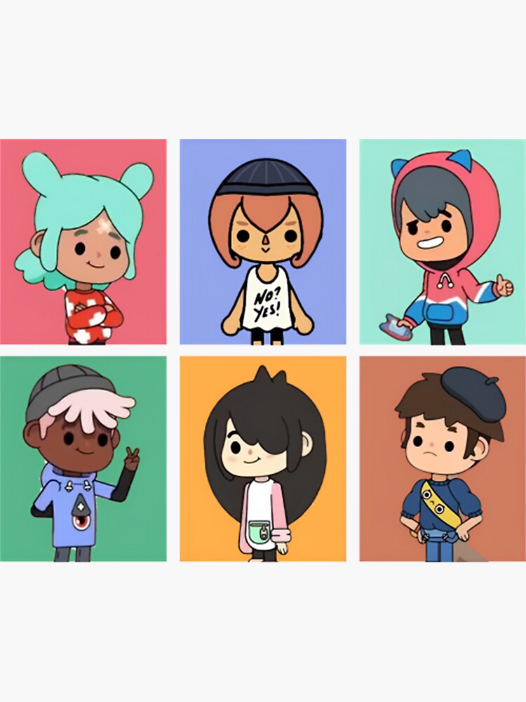 toca boca , toca life characters cute Sticker for Sale by ducany