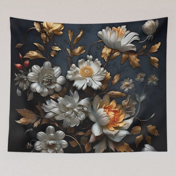 Item preview, Bohemian Vintage Luxury Flowers | Modern Floral Boho Artistic Luxe Free-spirited Gardens designed and sold by Bored Elon.