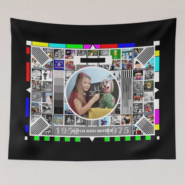 Item preview, British Test Card 1952 - 1975 Watch With Mother Pop Art V1 designed and sold by RetrospectUK.
