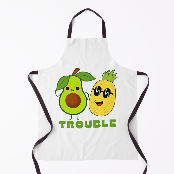 Item preview, Avocado and Pineapple Trouble, Avocado and Pineapple Cute, Troublemakers, Pair, Best Friends, BFF, Duo, Party, Celebration, Fun, Funny, Good Times Design designed and sold by Mgibsonphoto.