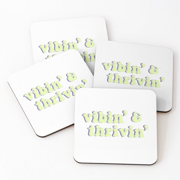 Item preview, Vibin and thrivin neon green purple aesthetic  designed and sold by Loveartse.