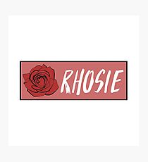 Rho Psi Eta "Rhosie" - Salmon Rose Photographic Print