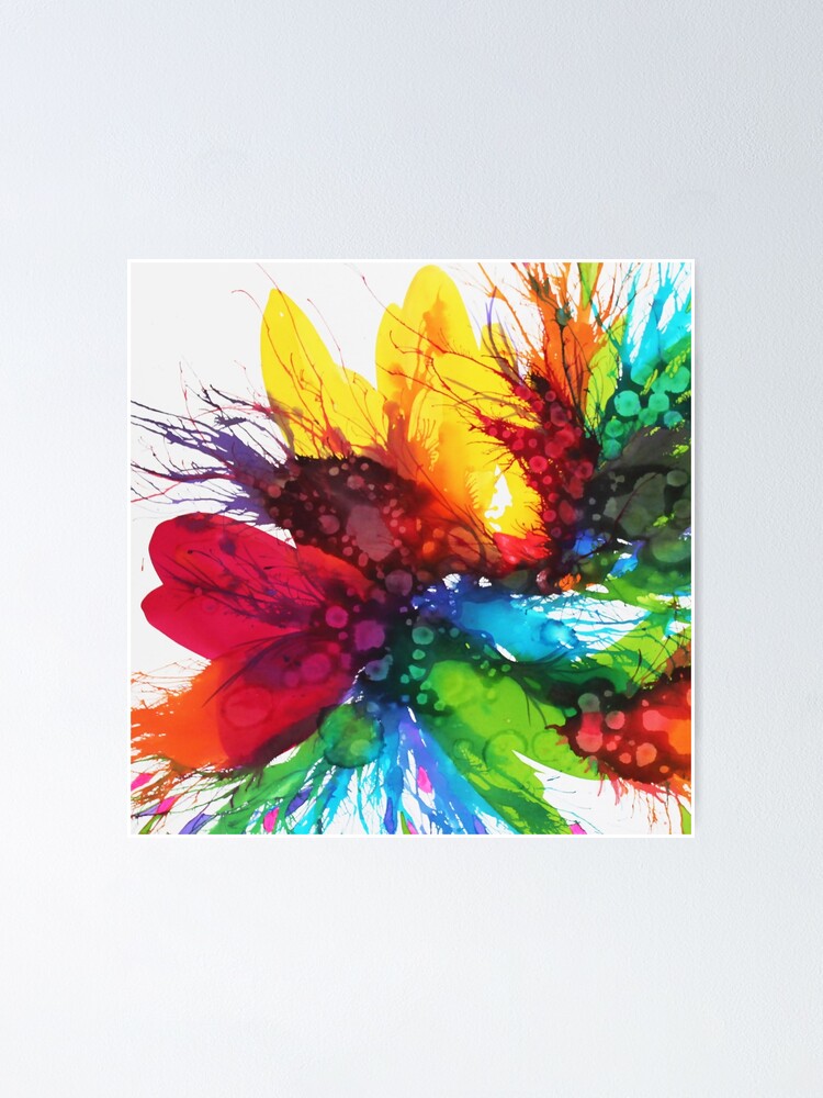 Aperçu 1 sur 3. Poster avec l'œuvre Eclosion 45 créée et vendue par ElioraBousquet.