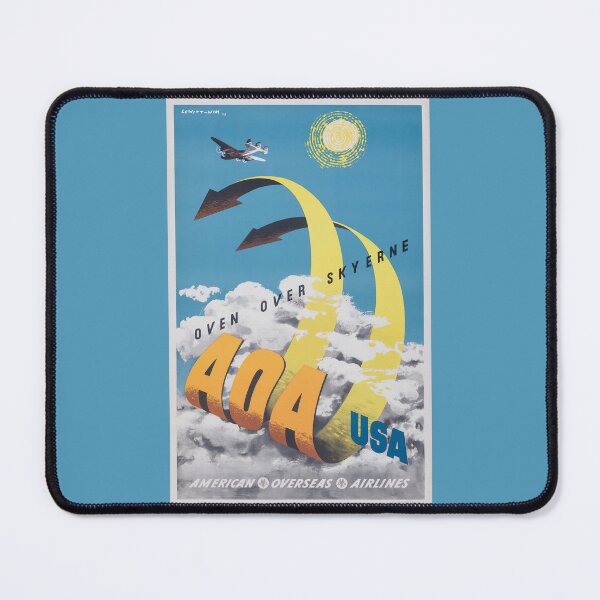 Item preview, American Overseas Airlines: Vintage Aviation Poster Celebrating Transatlantic Travel designed and sold by PosterForever.