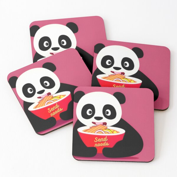 Item preview, Send noods panda eating ramen designed and sold by OfficeDoodler.