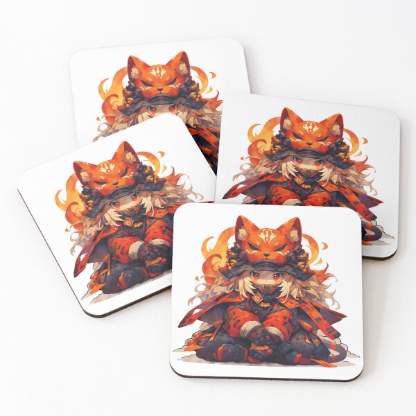Item preview, Fiery Furimurai designed and sold by Chibi Cat Art Corner.