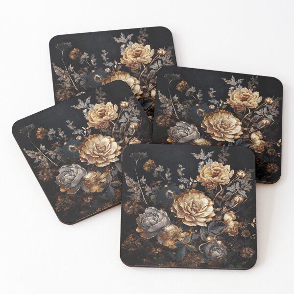 Item preview, Bohemian Vintage Luxury Flowers | Modern Golden Floral Boho Chic Blooms designed and sold by Bored Elon.