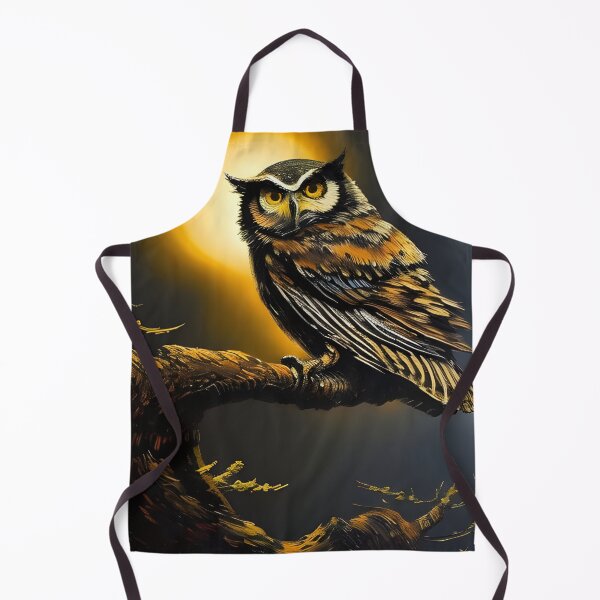 Item preview, Dark Charcoal Brown Owl, Ai Generated Art designed and sold by ACC .
