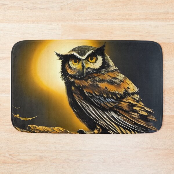 Item preview, Dark Charcoal Brown Owl, Ai Generated Art  designed and sold by ACC .