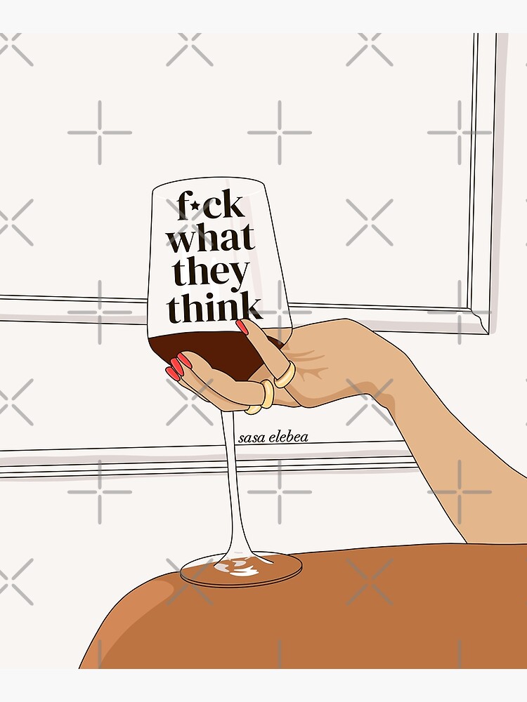 Thumbnail 6 of 6, Mounted Print, What they think by Sasa Elebea designed and sold by Sabrina Brugmann.