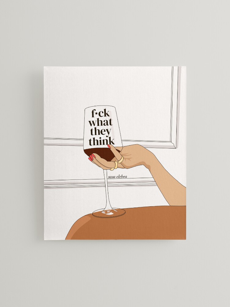 Thumbnail 2 of 6, Mounted Print, What they think by Sasa Elebea designed and sold by Sabrina Brugmann.
