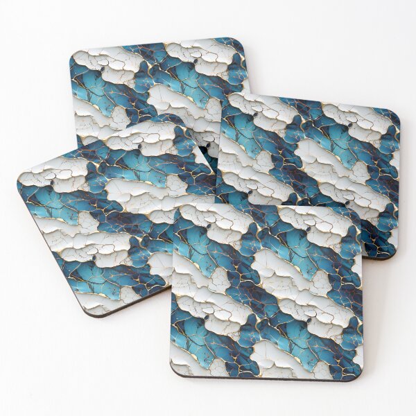 Item preview, Kintsugi ocean pattern designed and sold by liligo-art.