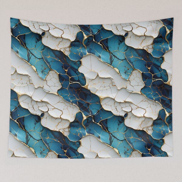 Item preview, Kintsugi ocean pattern designed and sold by liligo-art.