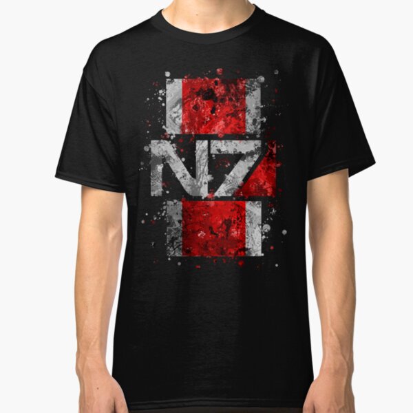 Mass Effect N7 Splatter Classic T-Shirt